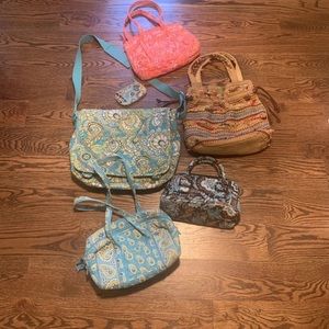 Purse Handbag Tote Lot, Womens, Vera Bradley & Lucky
